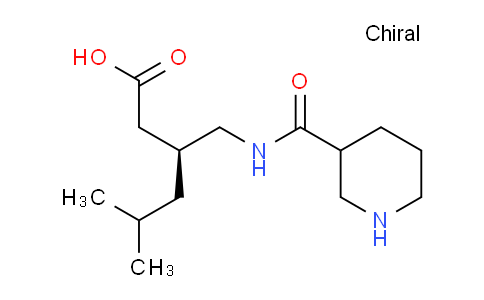 MC137M38 | 1788179-64-5 | Hexanoic acid, 5-methyl-3-[[(3-piperidinylcarbonyl)amino]methyl]-, (3S)-