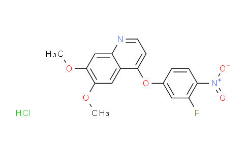 2232877-37-9 | 4-(3-氟-4-硝基苯氧基)-6,7-二甲氧基喹啉盐酸盐