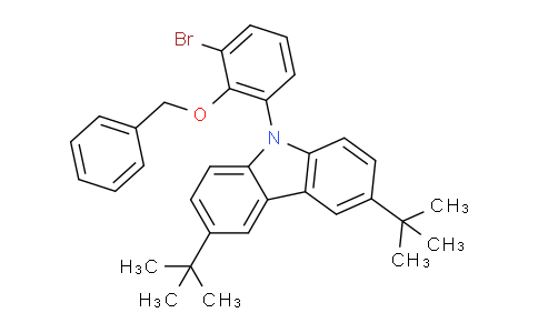 2748280-46-6 | 9-(2-苄氧基-3-溴苯基)-3,6-二叔丁基-9H-咔唑