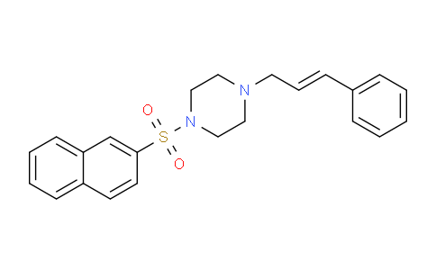 MC13D415 | 324779-74-0 | 1-(naphthalene-2-sulfonyl)-4-(2E)-3-phenylprop-2-en-1-ylpiperazine