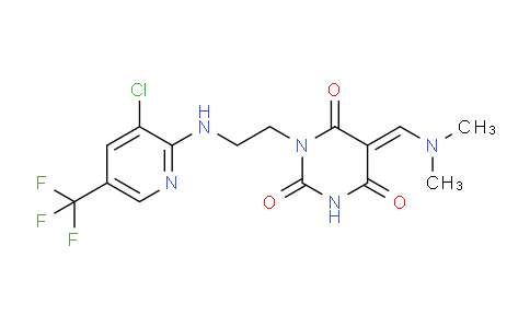 MC13F970 | 303153-10-8 | 1-(2-([3-CHLORO-5-(TRIFLUOROMETHYL)-2-PYRIDINYL]AMINO)ETHYL)-5-[(DIMETHYLAMINO)METHYLENE]-2,4,6(1H,3H,5H)-PYRIMIDINETRIONE