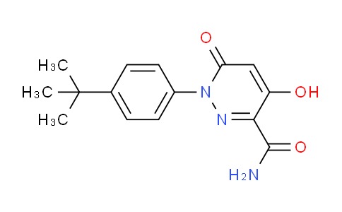 303150-44-9 | 1-[4-(TERT-BUTYL)PHENYL]-4-HYDROXY-6-OXO-1,6-DIHYDRO-3-PYRIDAZINECARBOXAMIDE