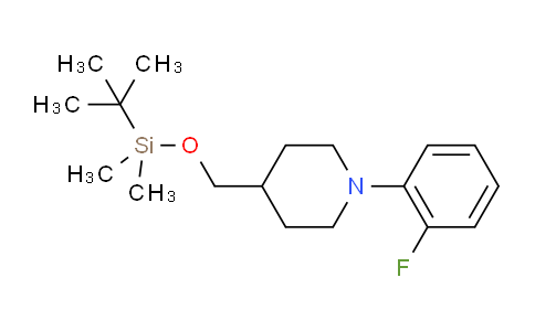 1909336-18-0 | 4-{(tert-butyldimethylsilyl)oxymethyl}-1-(2-fluorophenyl)piperidine