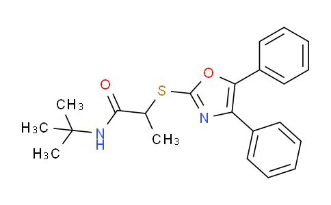 1385506-57-9 | N-(叔丁基)-2-((4,5-二苯基恶唑-2-基)硫代)丙酰胺