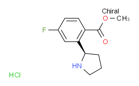 1391580-47-4 | Methyl (R)-4-fluoro-2-(pyrrolidin-2-yl)benzoate hydrochloride