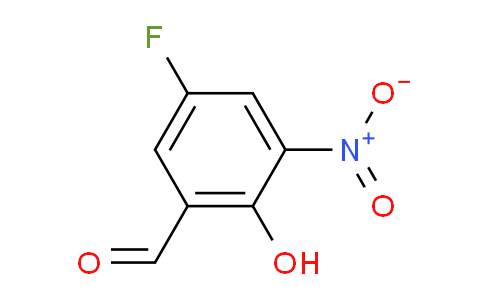 CAS No. 2923-98-0, 5-Fluoro-2-hydroxy-3-nitro-benzaldehyde