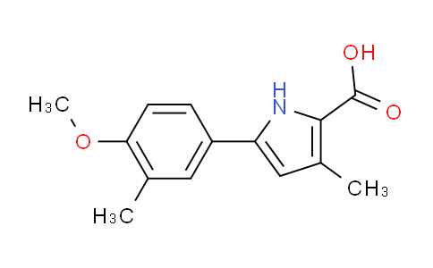2109802-90-4 | 5-(4-Methoxy-3-methylphenyl)-3-methyl-1H-pyrrole-2-carboxylic acid