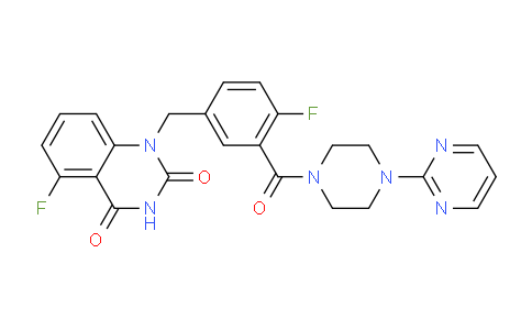 1401682-78-7 | 5-Fluoro-1-(4-fluoro-3-(4-(pyrimidin-2-yl)piperazine-1-carbonyl)benzyl)quinazoline-2,4(1H,3H)-dione