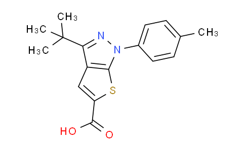 1284848-13-0 | 3-(叔丁基)-1-(对甲苯基)-1H-噻吩并[2,3-c]吡唑-5-羧酸