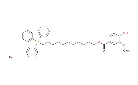 1254044-38-6 | (11-((4-Hydroxy-3-methoxybenzoyl)oxy)undecyl)triphenylphosphonium bromide