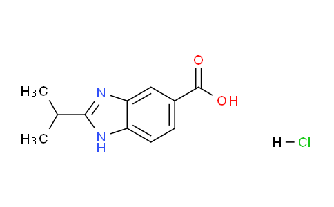 1158777-67-3 | 2-Isopropyl-1H-benzo[d]imidazole-5-carboxylic acid hydrochloride