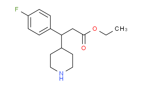 1061989-10-3 | 3-(4-氟苯基)-3-(哌啶-4-基)丙酸乙酯