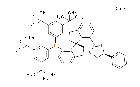 1040274-12-1 | Oxazole, 2-[(1S)-7'-[bis[3,5-bis(1,1-dimethylethyl)phenyl]phosphino]-2,2',3,3'-tetrahydro-1,1'-spirobi[1H-inden]-7-yl]-4,5-dihydro-4-phenyl-, (4S)-