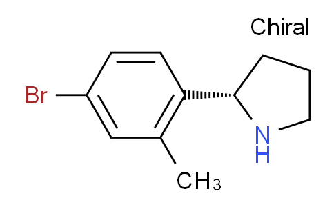 MC14H138 | 1213307-43-7 | (2S)-2-(4-Bromo-2-methylphenyl)pyrrolidine