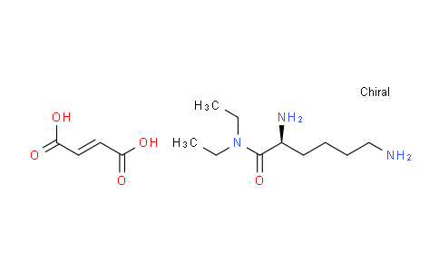MC152G42 | 143983-23-7 | Hexanamide, 2,6-diamino-N,N-diethyl-, (S)-, (E)-2-butenedioate (1:1)