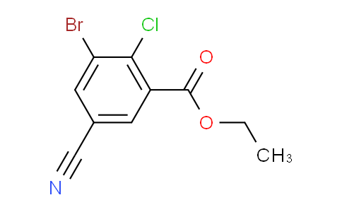 MC154F90 | 1805104-44-2 | Ethyl 3-bromo-2-chloro-5-cyanobenzoate
