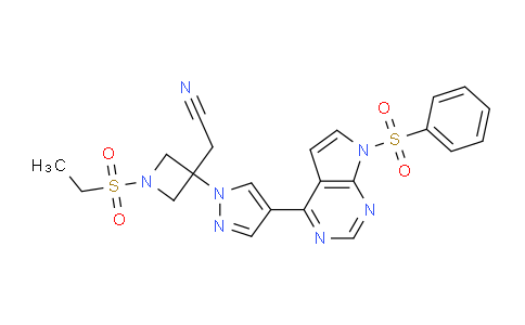 MC15G680 | 2138410-64-5 | 3-Azetidineacetonitrile, 1-(ethylsulfonyl)-3-[4-[7-(phenylsulfonyl)-7H-pyrrolo[2,3-d]pyrimidin-4-yl]-1H-pyrazol-1-yl]-
