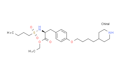 MC15N333 | 155727-68-7 | ethyl (S)-2-(butylsulfonamido)-3-(4-(4-(piperidin-4-yl)butoxy)phenyl)propanoate