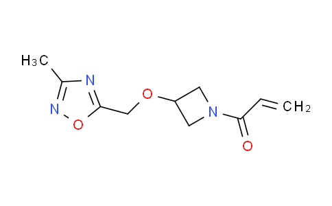 2196017-28-2 | 1-[3-[(3-Methyl-1,2,4-oxadiazol-5-yl)methoxy]-1-azetidinyl]-2-propen-1-one