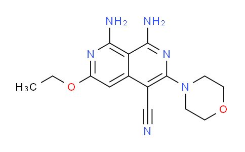 459153-40-3 | 1,8-diamino-6-ethoxy-3-(morpholin-4-yl)-2,7-naphthyridine-4-carbonitrile