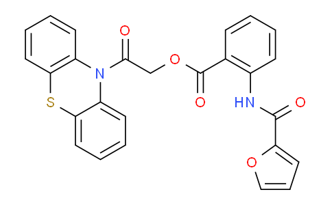 474386-43-1 | 苯甲酸，2-[(2-呋喃基羰基)氨基]-，2-氧代-2-(10H-吩噻嗪-10-基)乙酯
