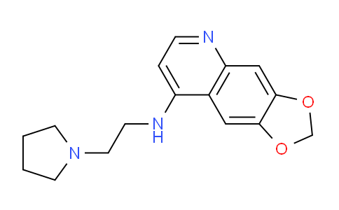 529488-49-1 | 1,3-Dioxolo[4,5-g]quinolin-8-amine, N-[2-(1-pyrrolidinyl)ethyl]-