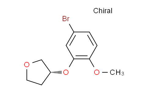 784189-99-7 | Furan, 3-(5-bromo-2-methoxyphenoxy)tetrahydro-, (3R)-