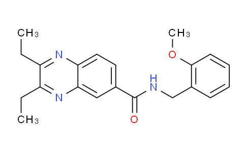 913494-77-6 | 6-喹喔啉甲酰胺，2,3-二乙基-N-[(2-甲氧基苯基)甲基]-