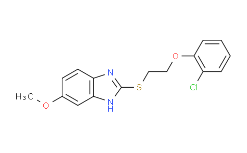 926079-67-6 | 2-((2-(2-氯苯氧基)乙基)硫代)-6-甲氧基-1H-苯并[d]咪唑