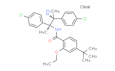 DY168Z96 | 939983-18-3 | N-[(2S,3R)-3-amino-2,3-bis(4-chlorophenyl)but-2-yl]-2-ethoxy-4-(2-methylprop-2-yl)benzamide