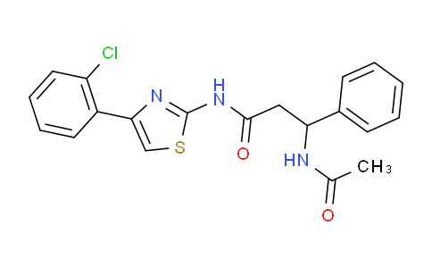 863763-20-6 | 苯丙酰胺，β-(乙酰氨基)-N-[4-(2-氯苯基)-2-噻唑基]-