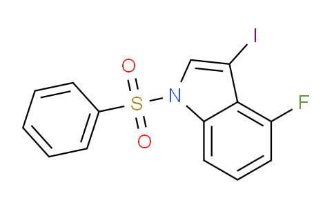 DY16H256 | 582305-42-8 | 1-(benzenesulfonyl)-4-fluoro-3-iodo-1H-indole