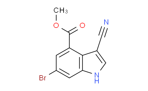 DY16S415 | 2641485-00-7 | 1H-Indole-4-carboxylic acid, 6-bromo-3-cyano-, methyl ester