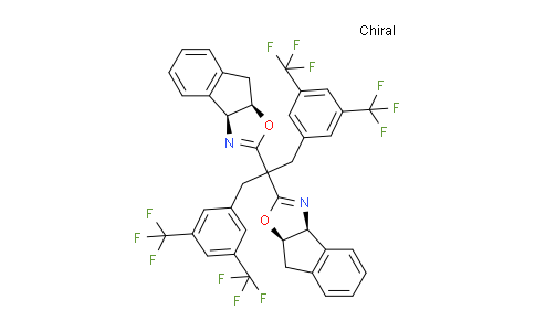 2446705-43-5 | (3aS,3a'S,8aR,8a'R)-2,2'-(1,3-双(3,5-双(三氟甲基)苯基)丙烷-2,2-二基)双(3a,8a-二氢-8H-茚并[1,2-d]恶唑)