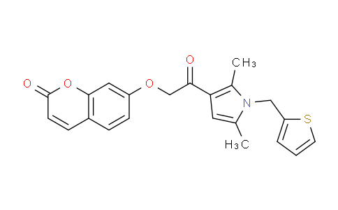 869354-02-9 | 2H-1-Benzopyran-2-one, 7-[2-[2,5-dimethyl-1-(2-thienylmethyl)-1H-pyrrol-3-yl]-2-oxoethoxy]-