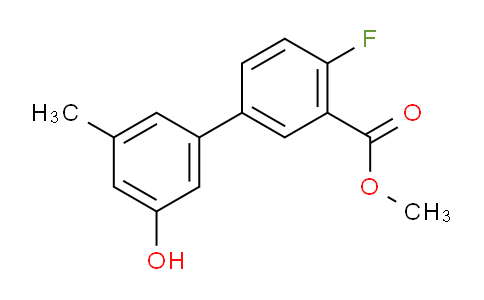 MC178B60 | 1261996-22-8 | [1,1'-Biphenyl]-3-carboxylic acid, 4-fluoro-3'-hydroxy-5'-methyl-, methyl ester