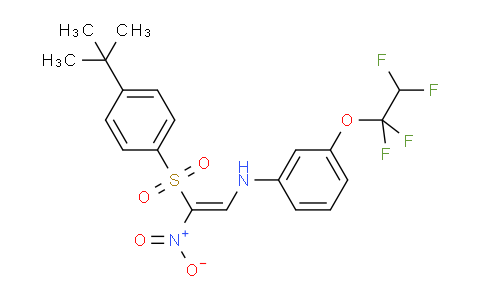 MC17M805 | 1025665-91-1 | N-[(Z)-2-(4-tert-butylphenyl)sulfonyl-2-nitroethenyl]-3-(1,1,2,2-tetrafluoroethoxy)aniline