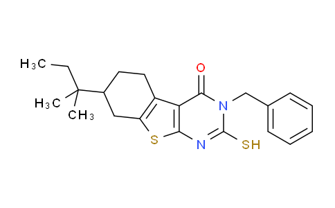 MC17U364 | 438030-39-8 | 4-benzyl-11-(2-methylbutan-2-yl)-5-sulfanyl-8-thia-4,6-diazatricyclo[7.4.0.02,?]trideca-1(9),2(7),5-trien-3-one