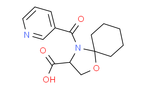 MC180T45 | 1326809-29-3 | 4-(Pyridine-3-carbonyl)-1-oxa-4-azaspiro[4.5]decane-3-carboxylic acid