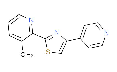 MC187T89 | 1256483-31-4 | 2-(3-Methyl-2-pyridyl)-4-(4-pyridyl)thiazole