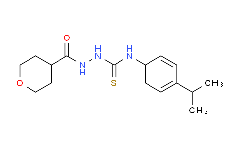 CAS No. 1858251-92-9, 1-(オキサン-4-カルボニルアミノ)-3-(4-プロパン-2-イルフェニル)チオ尿素