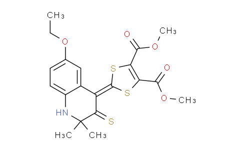 296272-53-2 | Dimethyl 2-(6-ethoxy-2,2-dimethyl-3-thioxo-2,3-dihydroquinolin-4(1H)-ylidene)-1,3-dithiole-4,5-dicarboxylate