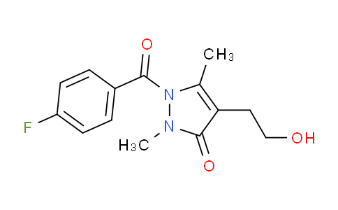 MC189F74 | 866018-35-1 | 1-(4-fluorobenzoyl)-4-(2-hydroxyethyl)-2,5-dimethyl-2,3-dihydro-1H-pyrazol-3-one