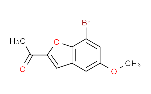 454473-82-6 | 1-(7-溴-5-甲氧基-1-苯并呋喃-2-基)-1-乙酮