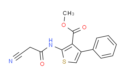 MC18B996 | 546099-80-3 | Methyl 2-(Cyanoacetyl)amino-4-phenylthiophene-3-carboxylate