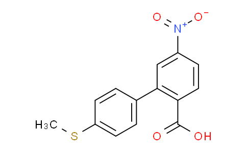 1261966-66-8 | 2-(4-Methylthiophenyl)-4-nitrobenzoic acid