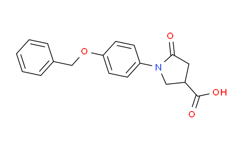 DY18Y182 | 73422-90-9 | 3-Pyrrolidinecarboxylic acid, 5-oxo-1-[4-(phenylmethoxy)phenyl]-