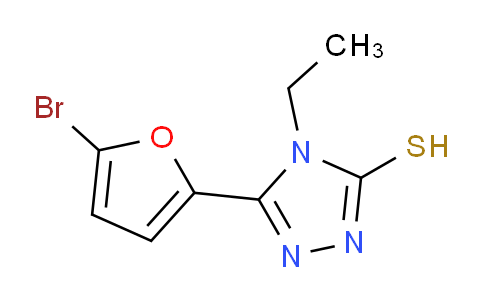 DY18Y582 | 438229-59-5 | 5-(5-Bromo-2-furyl)-4-ethyl-4H-1,2,4-triazole-3-thiol