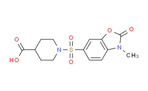 899721-24-5 | 1-(3-Methyl-2-oxo-2,3-dihydro-1,3-benzoxazol-6-yl)sulfonylpiperidine-4-carboxylic acid