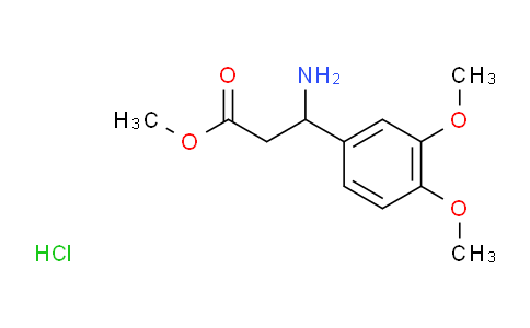 34841-03-7 | 3-氨基-3-(3,4-二甲氧基苯基)丙酸甲酯盐酸盐
